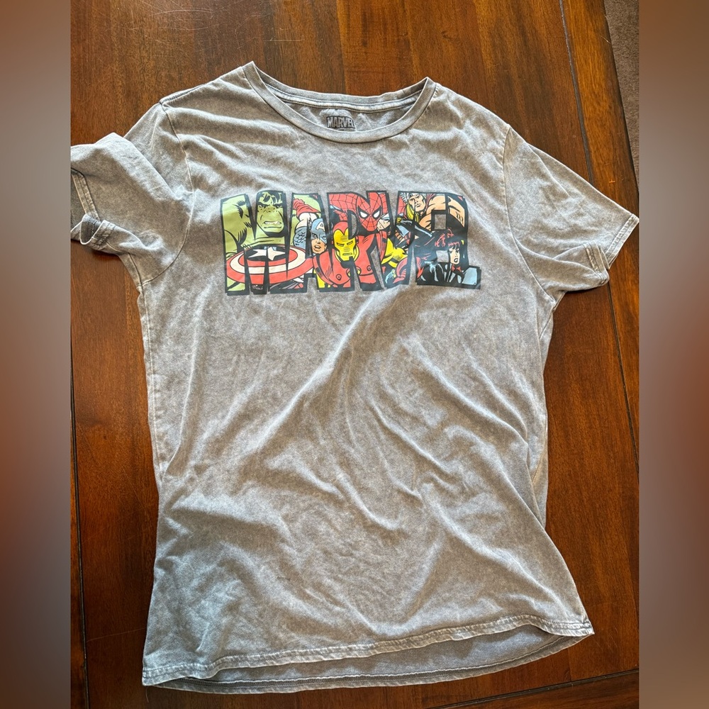 Marvel Heather Gray T-Shirt